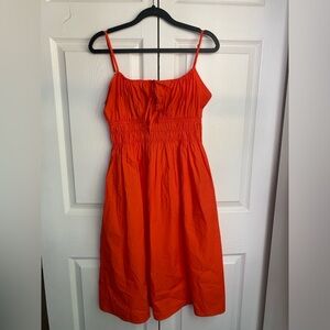 NWT Quince Orange Cotton Sundress